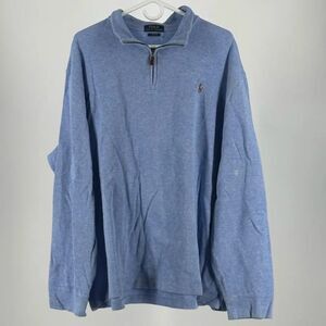 Polo Ralph Lauren 1/4 Zip Estate Rib Pullover Sweater Size XXL